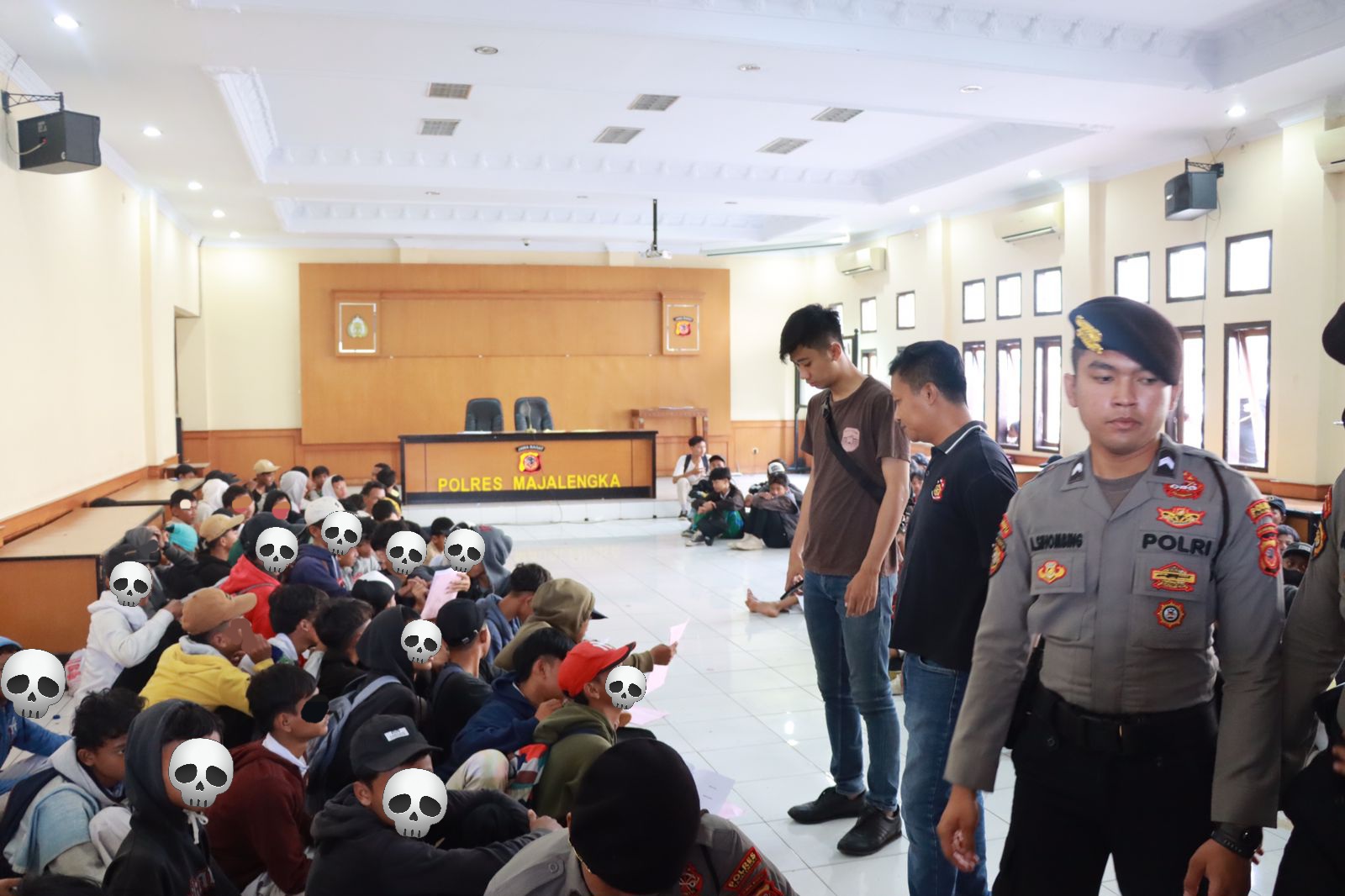 152 Pelajar dari Cirebon Ditangkap Polres Majalengka karena Mau Tawuran, 3 Bawa Senjata Tajam