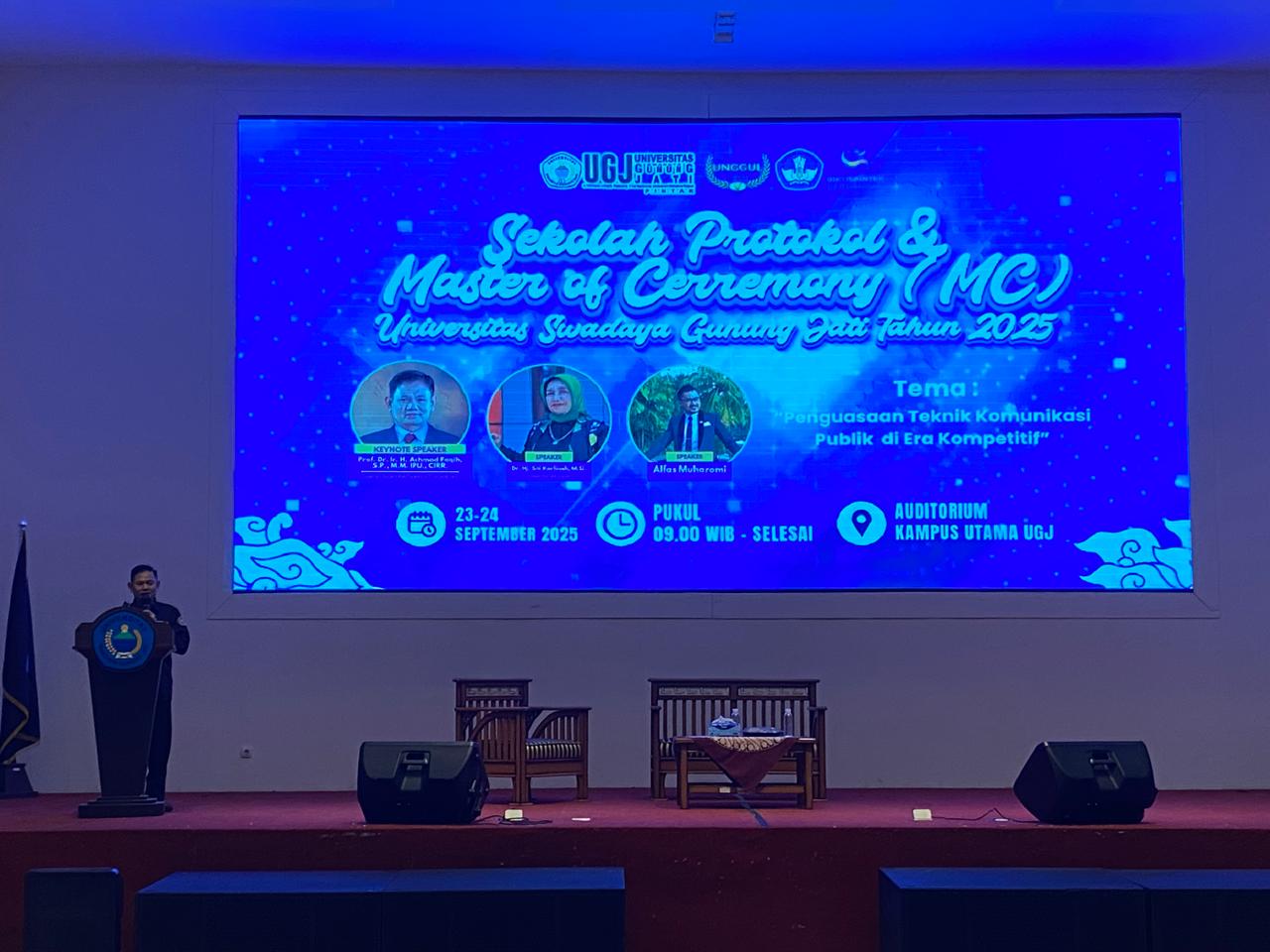 UGJ Gelar Sekolah Protokol dan MC 