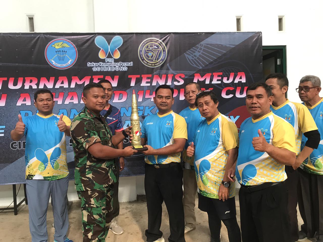 Arhanud dan PTM SKP Gelar Turnamen Tenis Meja, Ada Peserta dari Jawa Timur