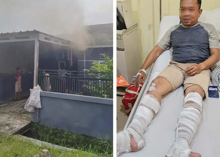 Kebakaran di Cirebon, Korban yang Sedang Berbaring Terkena Sambaran Api