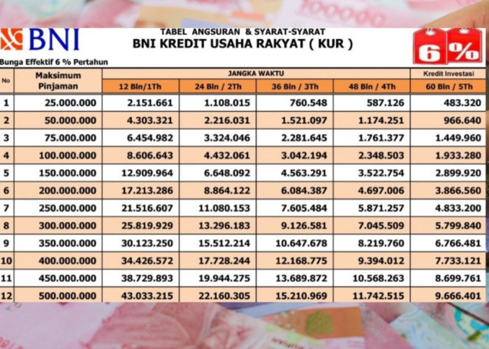 Diawasi Negara! Ini Tabel KUR BNI 2026 Pinjaman Rp300 Juta untuk UMKM Bunga Rendah