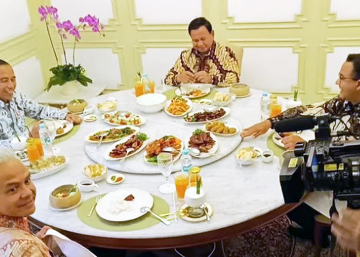 AKRAB! Presiden Jokowi Makan Siang dengan Bacapres, Ada Prabowo, Ganjar dan Anies