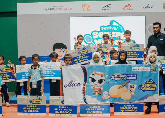 Lewat SenengMinton Jawa Tengah 2025, Aice Dukung Olahraga Anak Sejak Dini