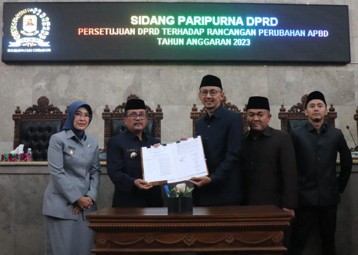 Raperda Perubahan APBD Kabupaten Cirebon 2023 Resmi Ditetapkan Jadi Perda
