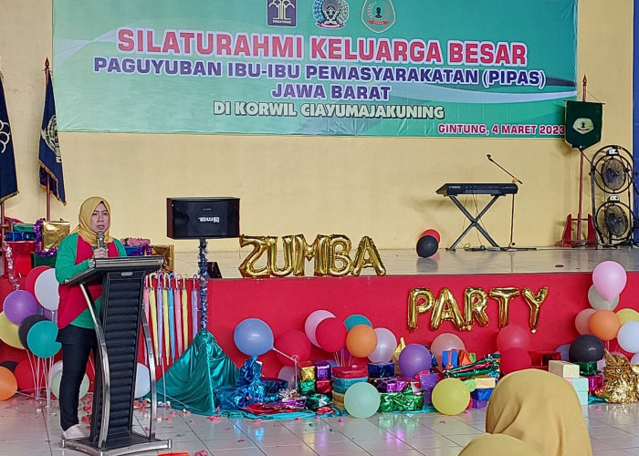 Tunjang Kinerja Suami, PIPAS Jabar Korwil Ciayumajakuning Silaturahmi di Lapas Narkotika Cirebon