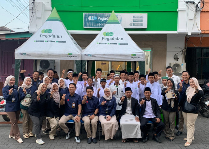 Resmi Tempati Kantor Baru, Pegadaian Syariah Cirebon Gelar Santunan