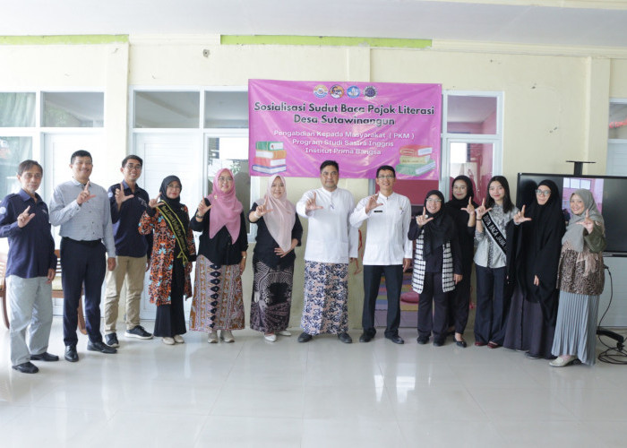 IPB Cirebon Inisiasi Pojok Literasi Desa Sutawinangun, Dorong Transformasi Budaya Baca di Desa