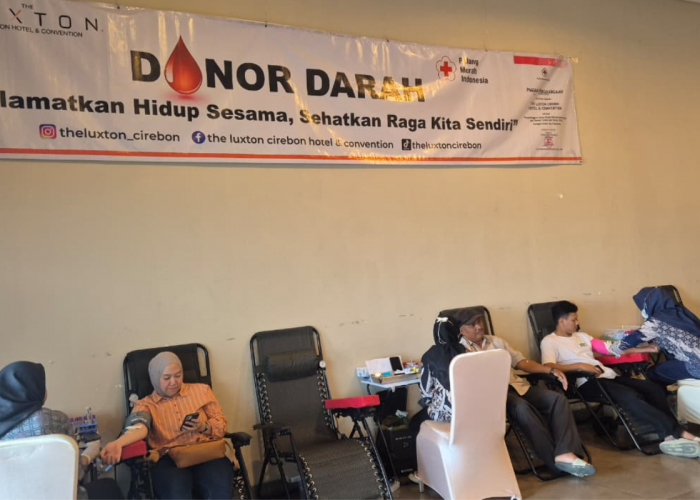 Aksi Donor Darah di Luxton Cirebon Hotel Tuai Apresiasi PMI, Ratusan Labu Darah Terkumpul