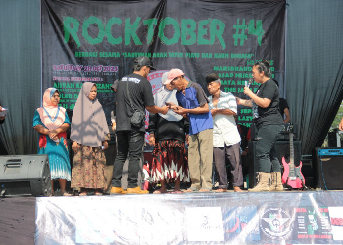 Pemuda Desa Pabuaran Kidul dan Komunitas Punk Cirebon, Santuni 150 Warga