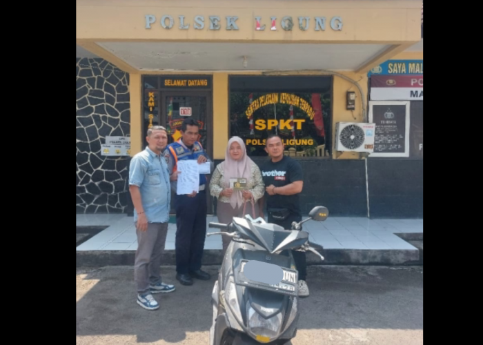Sudah Pasrah, Warga Majalengka Terharu saat Polisi Kembalikan Motor yang Hilang Dicuri