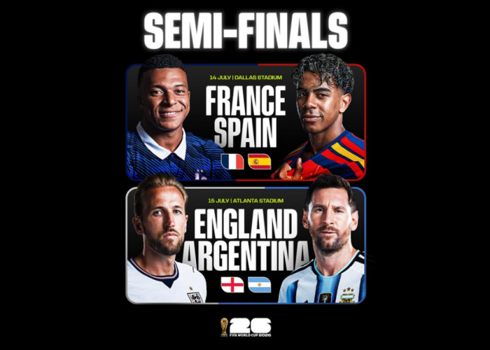 Empat Besar Piala Dunia 2026 Lengkap! Ini Jadwal Semifinal hingga Final