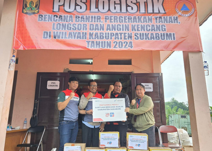 Peduli Korban Banjir Sukabumi, Pertamina Patra Niaga Regional Jawa Bagian Barat Sigap Kirim Bantuan