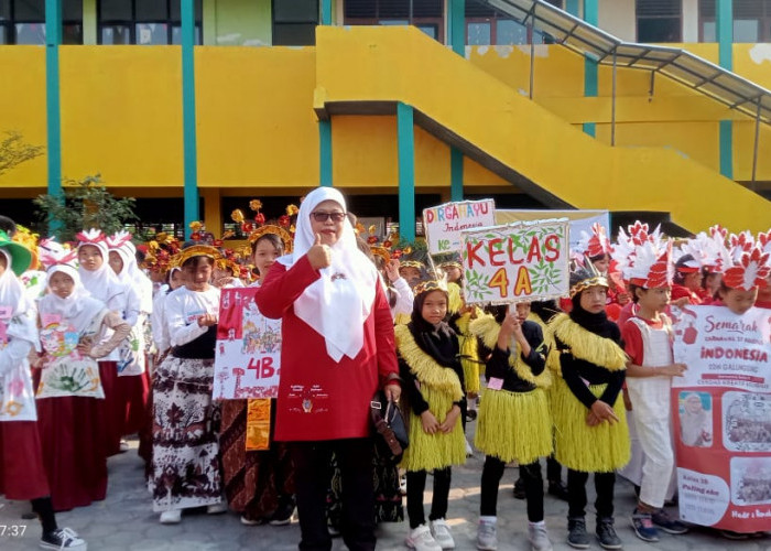 SDN Galunggung Tutup Perayaan Hari Kemerdekaan dengan Jalan Santai