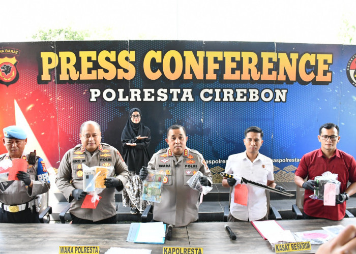 Polresta Cirebon Ungkap 11 Kasus Kejahatan, 14 Tersangka Diamankan