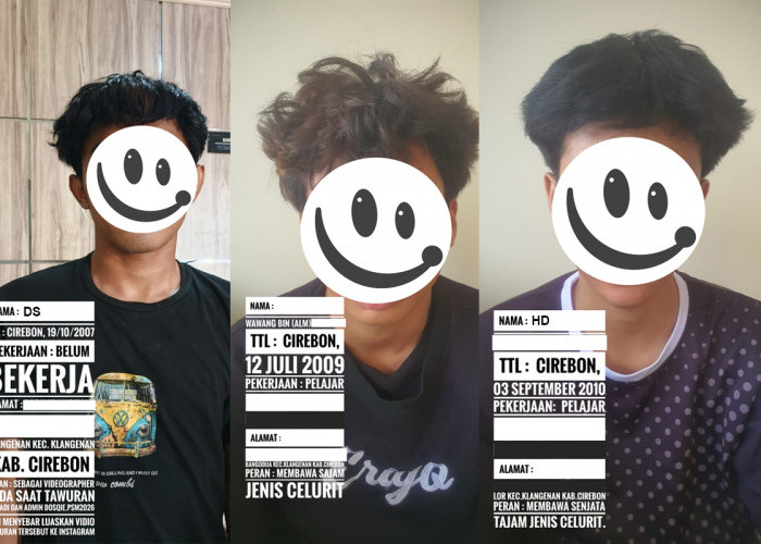 Polresta Cirebon Ringkus Pelaku Tawuran Pelajar Viral di Palimanan, Admin Konten dan Pemegang Sajam Diamankan