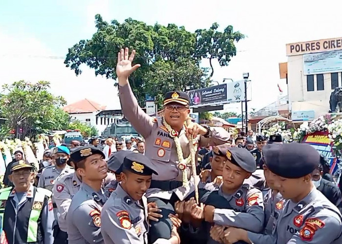 Farewell and Wellcome Parade Iringi Pisah Sambut Kapolres Cirebon Kota 