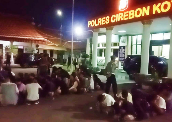 Razia Jam Malam, Polres Cirebon Kota Amankan Pelajar Sedang Teler
