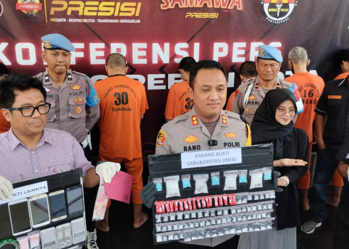 9 Pengedar Narkoba Diamankan Polres Cirebon Kota, 3 Tersangka asal Kuningan