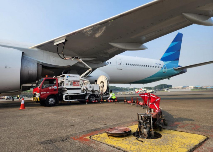 Bantu Lancarkan Penerbangan Haji , Pertamina Pastikan Stok Avtur di Bandara Soekarno Hatta Aman 