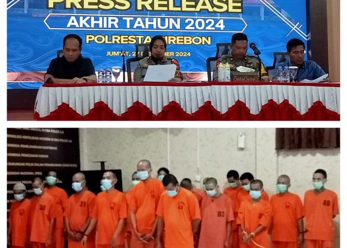 Dipenghujung 2024, Polresta Cirebon Sampaikan Pencapaian Kinerjanya Selama Setahun