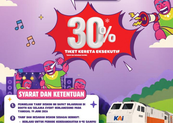 KAI Daop 3 Cirebon Hadirkan Diskon Hingga 30 Persen pada Event Songlist Festival Cirebon 2026