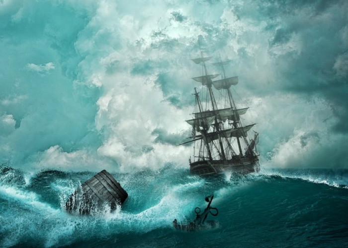 Perahu Nelayan Tenggelam di Muara Tawangsari Cirebon, 1 Selamat 1 Masih Hilang