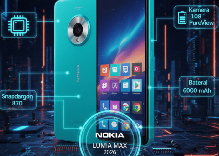 Tak Sekadar Nostalgia, Nokia Lumia Max 2026 Usung Snapdragon 870, Layar 120 Hz, Kamera 108 MP & Baterai Jumbo