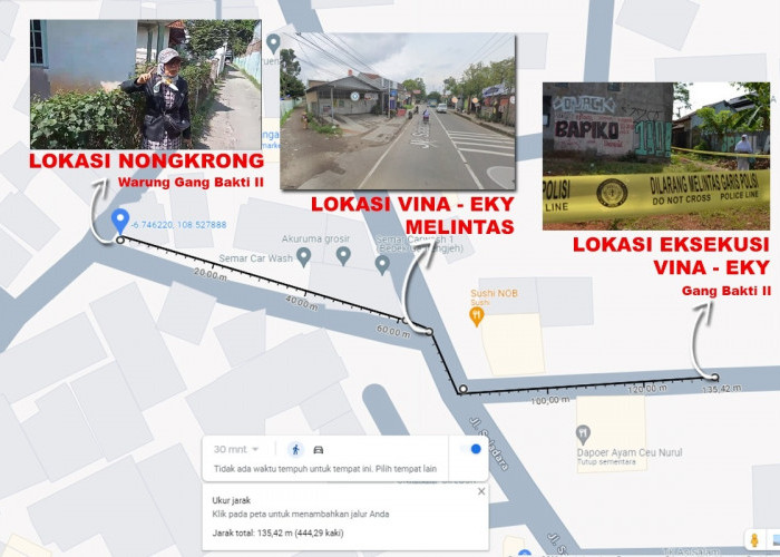 Ini Dia, Peta Lokasi Kasus Vina Cirebon yang Dianggap Tidak Masuk Akal oleh Pengacara Terdakwa