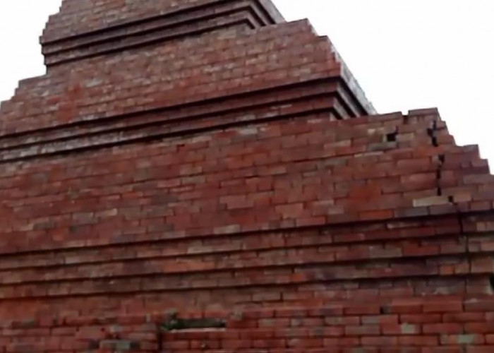 Gapura Candi Bentar Alun-alun Kejaksan Retak, Makin Terlihat setelah Hujan Deras