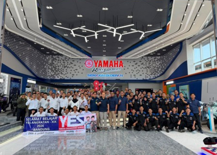 Yamaha Engineering School Cetak Teknisi Profesional, YES Bandung Angkatan ke-18 Lulus 100% Terserap di Bengkel