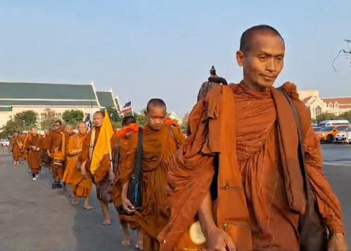 Perjalanan 38 Biksu Thudong dari Thailand ke Borobudur Dimulai Hari Ini