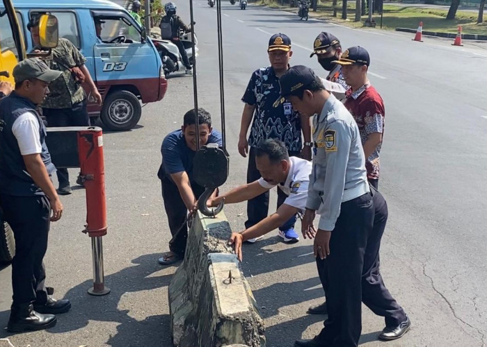 Dishub Resmi Tutup U-Turn di Depan Dispusip 