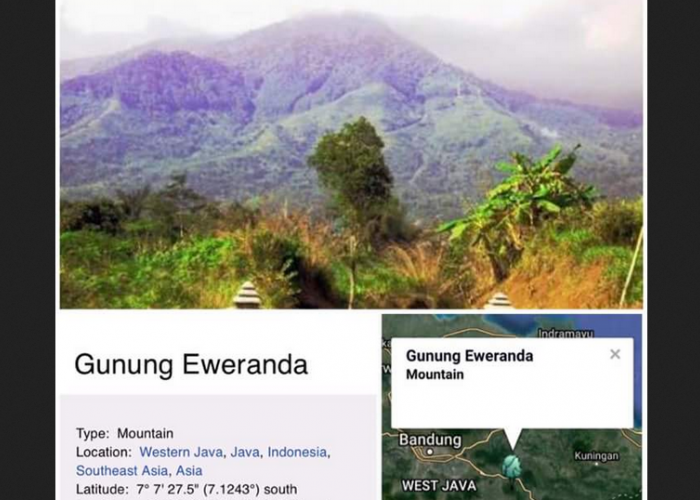 6 Mitos Gunung Eweranda, Namanya Bikin Pikiran Traveling, Ada Kaitan dengan Sungai Cimanuk