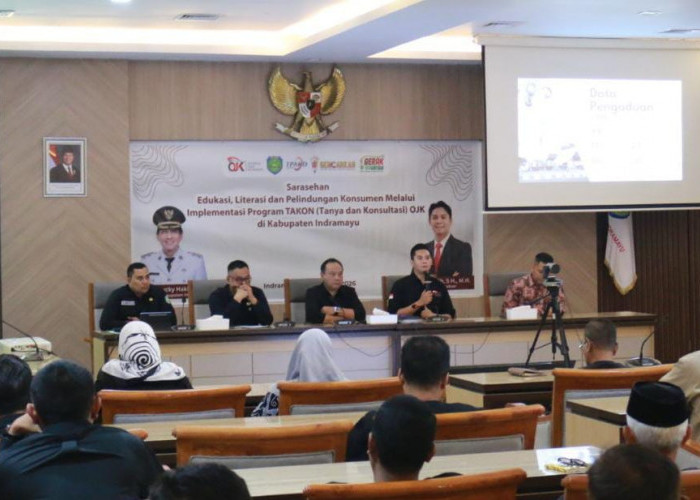 OJK Cirebon Perkuat Edukasi dan Pelindungan Konsumen Melalui Program TAKON OJK di Indramayu