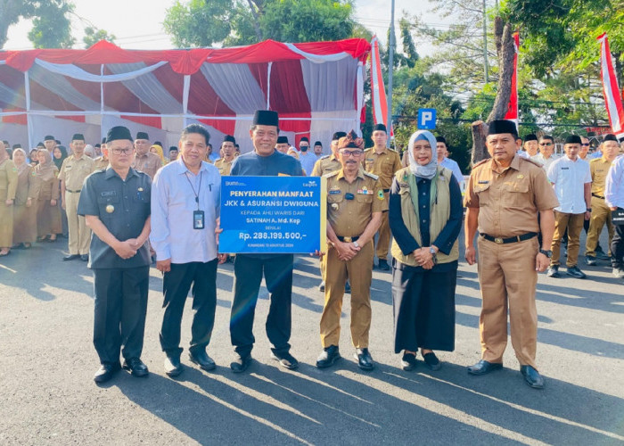 Taspen KC Cirebon Serahkan JKK Kepada Keluarga ASN di Kuningan