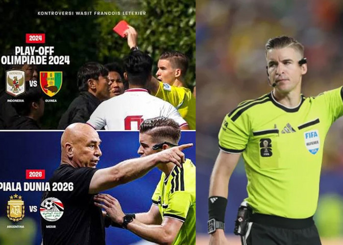 Wasit Francois Letexier, Dulu Pulangkan Timnas Indonesia U-23, 'Berulah' di Laga Mesir vs Argentina
