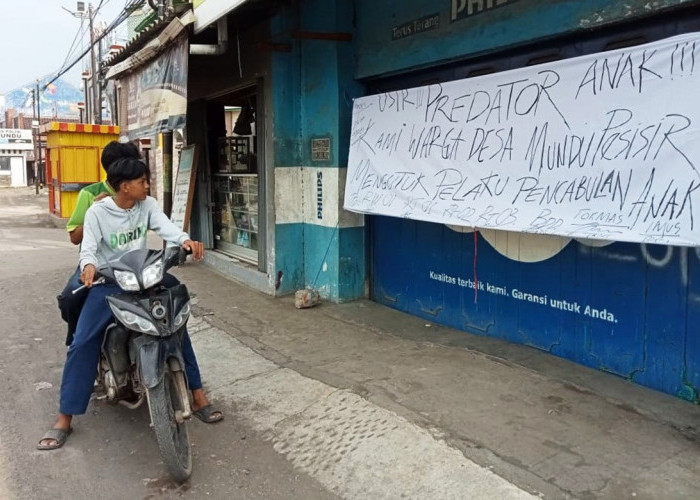 Kasus Penculikan di Cirebon, Toko Milik Tersangka Disegel Warga, Kuwu: Warga Malu dan Resah!