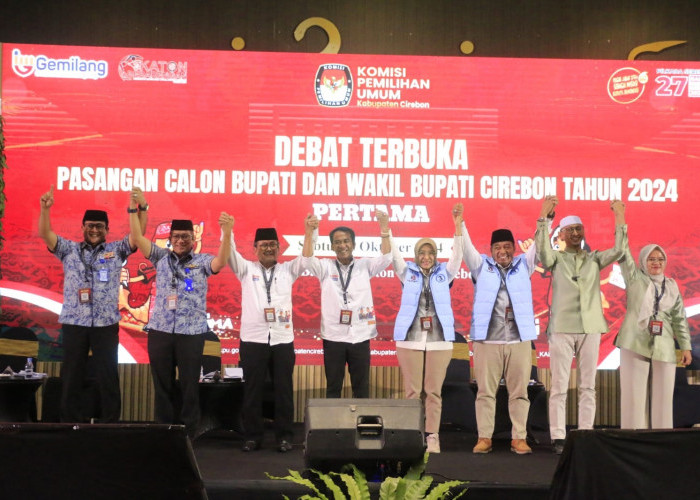 KPU Sukses Gelar Debat Pertama Pilbup Cirebon 