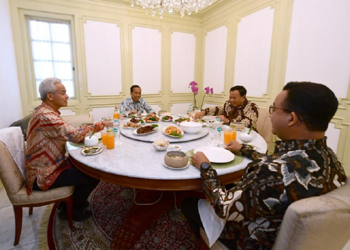 4 Menu Makan Siang Capres dan Jokowi, Siapa yang Paling Banyak?