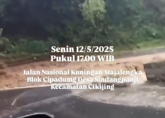 Terjadi Longsor Susulan di Jalan Kuningan-Majalengka Cikijing, Akses Lalu Lintas Kembali Ditutup