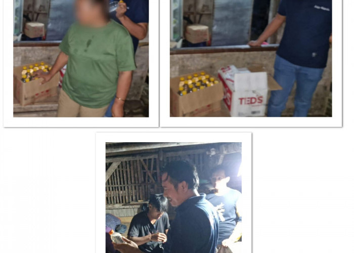 Razia di Babakan dan Pabuaran, Polresta Cirebon Sita 136 Botol Minuman Keras