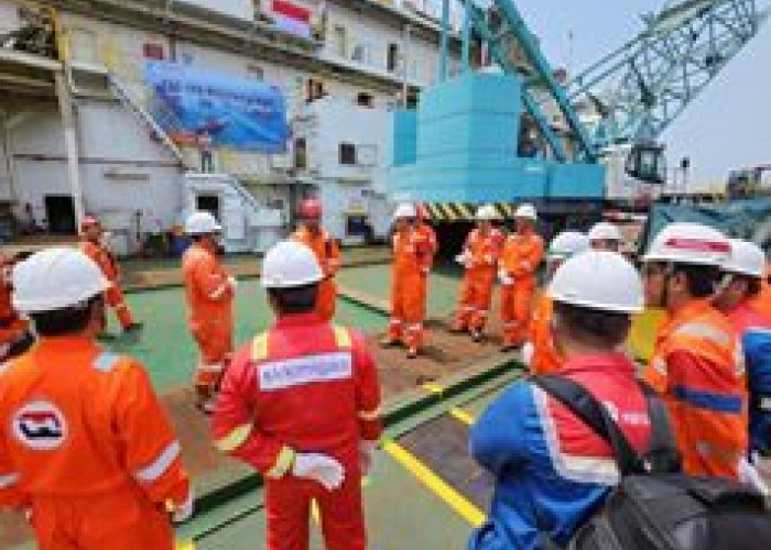 PHE ONWJ Gelar Penyaluran Pipa Bawah Laut di ECHO Area