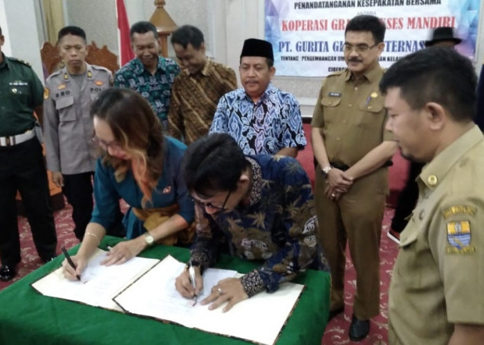 Cirebon Kaya Potensi Hasil Laut, Koperasi Grage Sukses Mandiri Tandatangani MoU dengan PT GGI 
