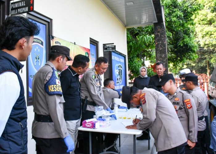 Hasil Tes Urine: 40 Personel Polresta Cirebon Dinyatakan Bersih Narkoba