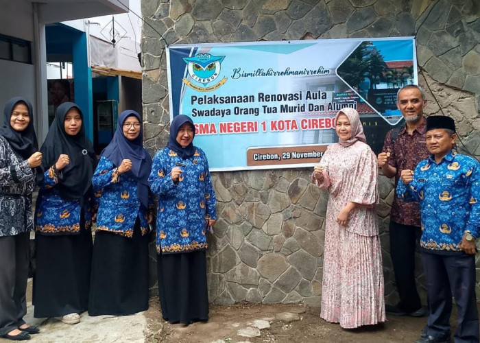 Sumber Dana dari Patungan Alumni dan Orang Tua Siswa, Akhirnya Aula SMAN 1 Cirebon Direnovasi