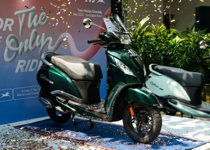 Kelebihan dan Kekurangan TVS Callisto 125 CC Emerald Green, Skutik Retro Modern dengan Bagasi Super Lega