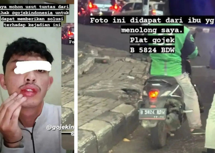 Viral Driver Ojol Tonjok Pemotor, Netizen: Kawan Kalian Ditonjok Datang Satu Batalion, Kalau Begini?