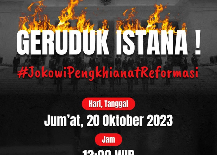 Peringati 9 Tahun Jokowi Menjabat, BEM SI Bakal Grudug Istana 20 Oktober 2023 Mendatang