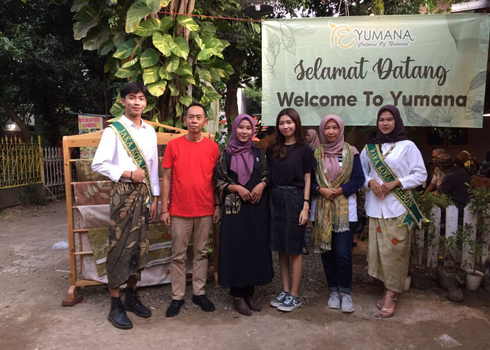 Ramah Lingkungan, KNPI Kabupaten Cirebon Apresiasi Penuh Batik Yumana Ekoprint 