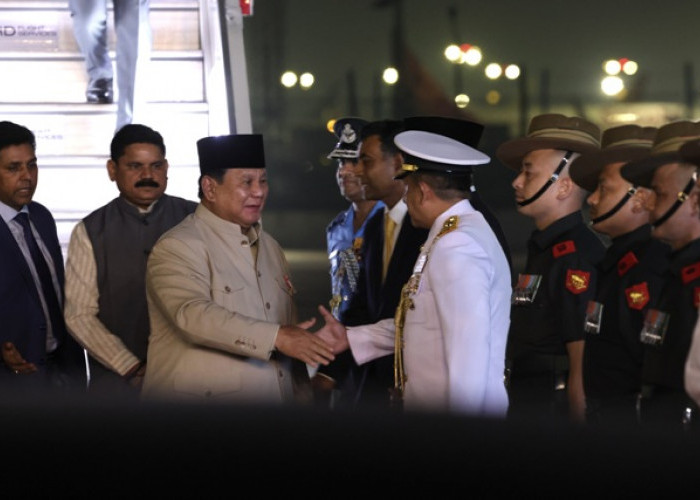 Prabowo Tiba di India, Disambut Upacara Kehormatan Jelang KTT BRICS ke-18